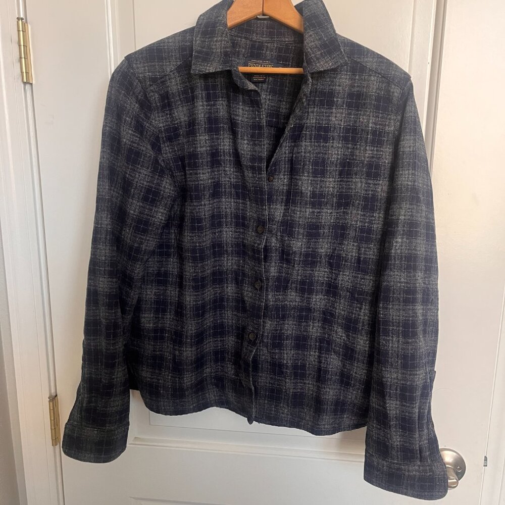 Pendleton 100% Virgin Wool Button-Down Lodge Shir… - image 2
